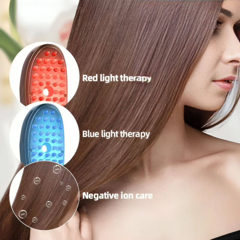 Red & Blue Light Therapy Brush